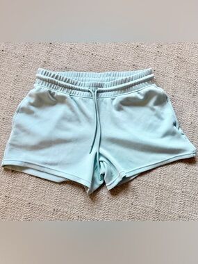 Women’s Aqua Blue Drawstring Lounge Shorts